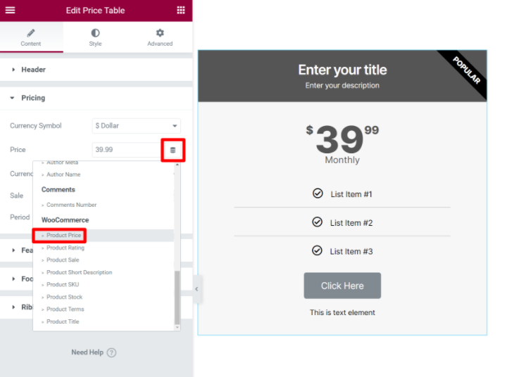 Price Table 7 Ways You Can Use Dynamic Woocommerce Tags To Increase Your Online Store Sales Price Table 7 Ways You Can Use Dynamic Woocommerce Tags To Increase Your Online Store Sales 5